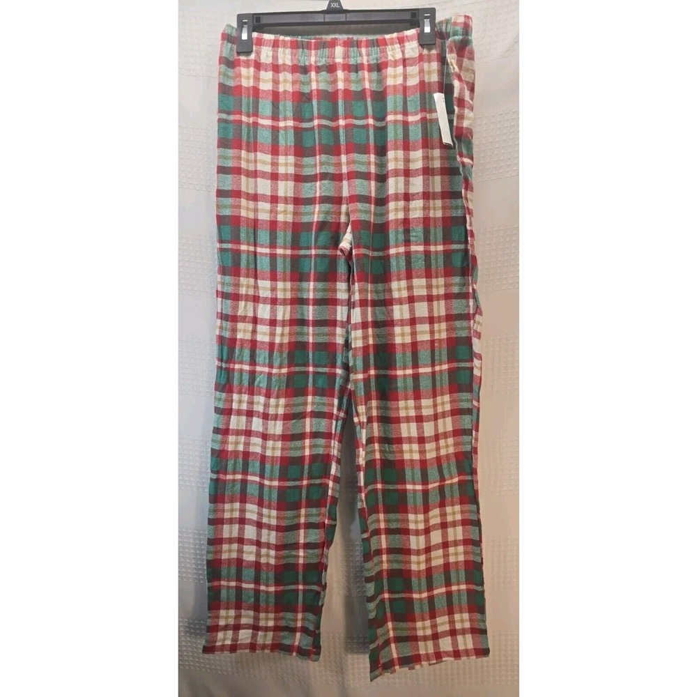 Jammies for Your Families Mens Red Plaid Flannel Pajama Pants 2XB New 5330